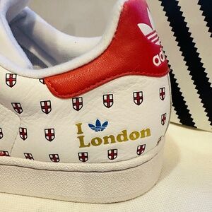 Adidas Men's Superstar 2 City 35th Anniversary I Love London Size 11 Sneakers